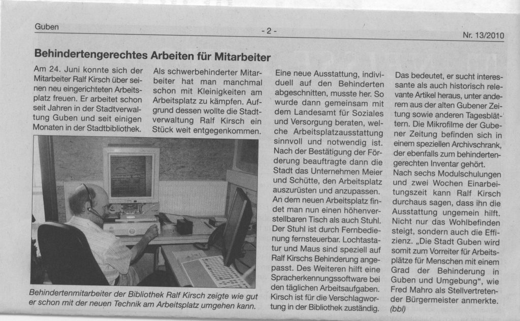 Zeitung Guben 4