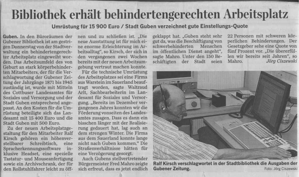 Zeitung Guben 5